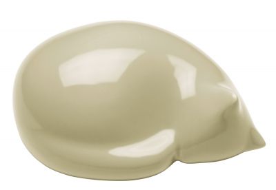 Resting Cat Figur Small klein Beige Vitra EINZELSTÜCK